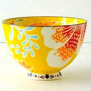 Anthropologie Yellow Cereal Bowls ( Set of 2)